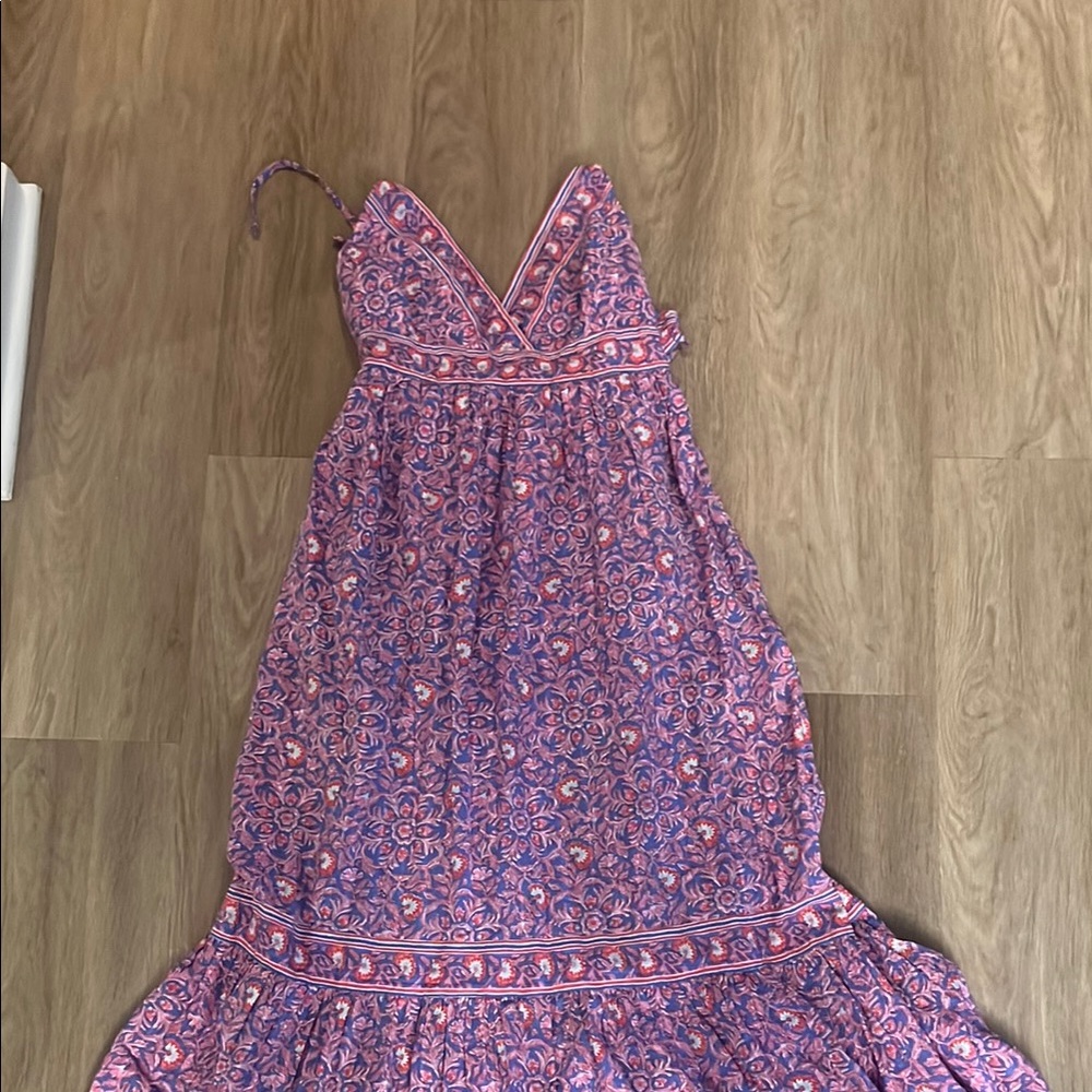 Vineyard Vines Purple and Pink Maxi Dress